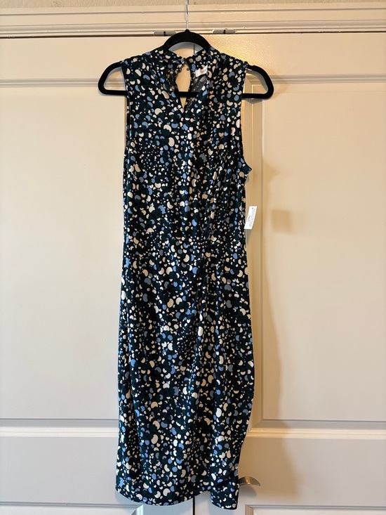Lark & Ro Dresses & Skirts - Lark & Ro Navy and White Printed Sleeveless Midi Dress